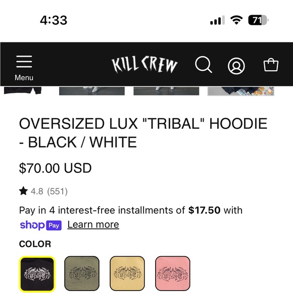 Oversized Killcrew Hoodie - Picture 10 of 10